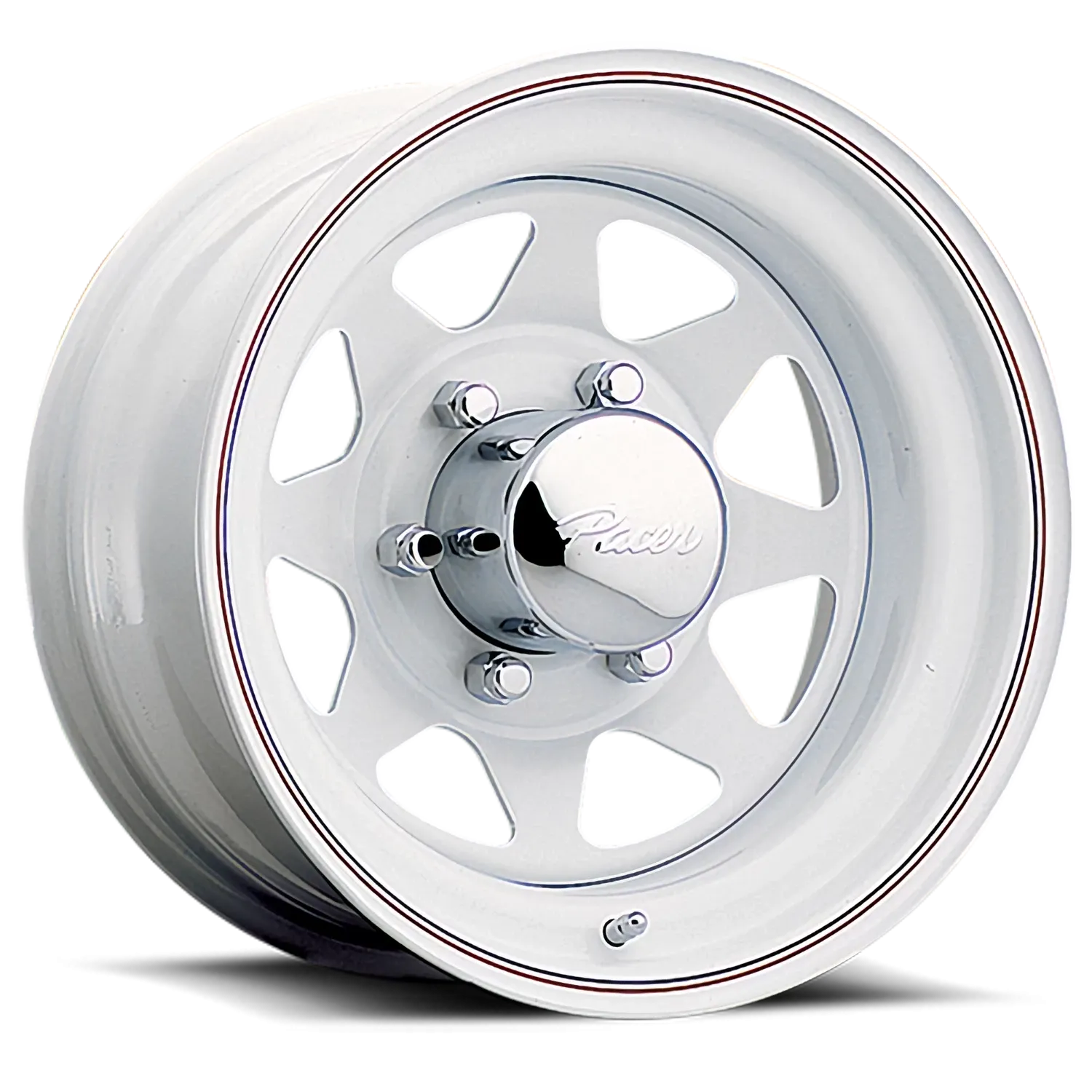 PACER TRAILER 310W WHITE SPOKE TRAILER 15X5 WHITE PAINTED